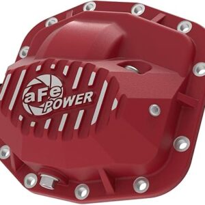 aFe Power Pro Series Front Differential Cover in Red for Jeep Dana M186 Axles